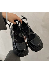 Escarpins Mary Jane en cuir verni