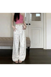 Petal Waltz Wide-Leg Pants