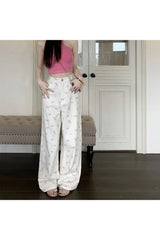 Petal Waltz Wide-Leg Pants