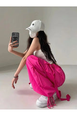 Pink Cargo Pants