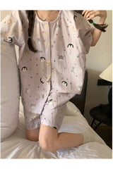 Pink Penguin Cotton Pajamas