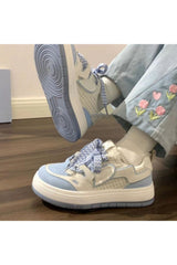 Chaussures décontractées à plateforme roses