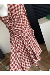 Mini robe d'anniversaire à carreaux
