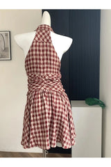 Mini robe d'anniversaire à carreaux