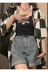 Surchemise à carreaux élégante pour l'été