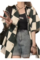 Surchemise à carreaux élégante pour l'été