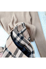 Plaid Pleated Mini Skirt