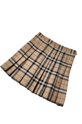 Plaid Pleated Mini Skirt