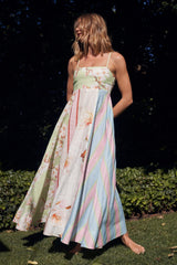 Elaine Floral Print Spaghetti Strap Maxi Dress