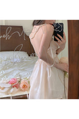 Mini-robe dos nu preppy