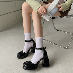 Chaussures à talons hauts preppy