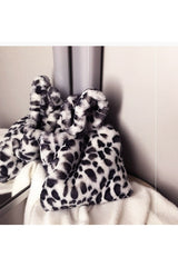 Grand sac à main en peluche mignon et preppy