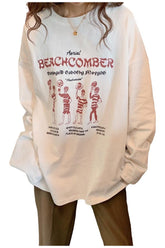 Preppy Langarm College T-Shirt