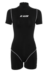 Preppy Skinny Fitness Sport-Playsuit