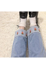 Pantalon Preppy Fraise