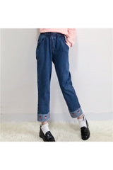 Pantalon Preppy Fraise