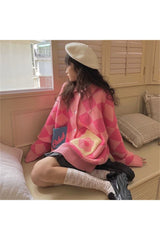 Oversize-Cardigan im Preppy-Stil für den Herbst