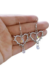 Punk Herz Ohrringe Damenmode