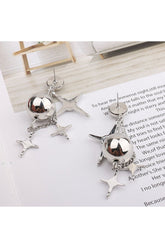 Punk Star Kristall Ohrringe