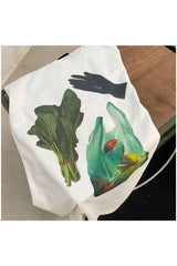 Quirky Grocery Graphic T-shirt