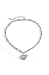 Regenbogen-Kristall-Halskette