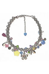 Regenbogenblumen-Halsband