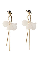 Retro Acryl Quaste Lange Ohrringe