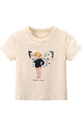 Baumwoll-T-Shirt im Retro-Ästhetik-Stil