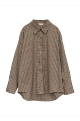 Retro Brown Plaid Shirt