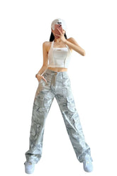 Retro Camouflage Cargo Pants