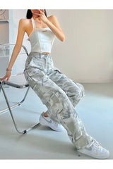 Retro Camouflage Cargo Pants