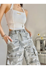 Retro Camouflage Cargo Pants