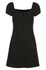 Retro Elegant Simple Mini Dress