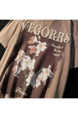 Retro Floral Graphic T-shirt