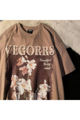 Retro Floral Graphic T-shirt