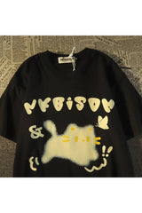 Retro Kitten Pattern t-shirt