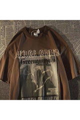 Kurzarm-T-Shirt „Retro Love“