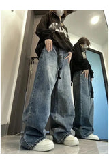 Fall Retro Oversized Denim Jeans