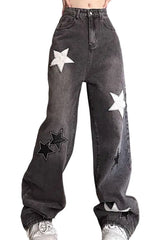 Herbst Acubi Star High Waist Jeans