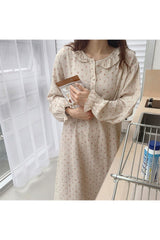 Robe de nuit à volants