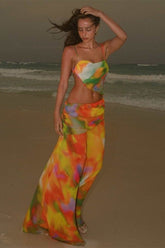 Ruth Printed Cut-out Maxi dress-Sunfere