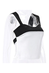 Camisole courte en satin