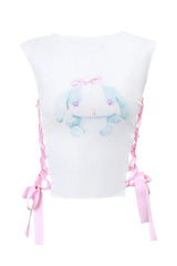 Side Cross Bandage Top