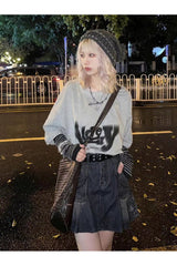 Side Pleated Mini Denim Skirt