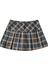 Side Split Pleated Skirt