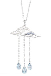 Silberne Wolken-Quastenkette