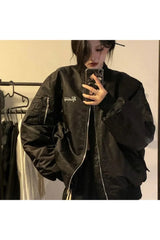 Veste bomber squelette d'automne