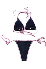 Skull Print Bikini "DO NOT DISTURB"