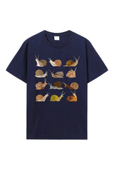 Snail Graphic Cotton T-Shirt