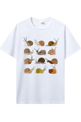 Snail Graphic Cotton T-Shirt